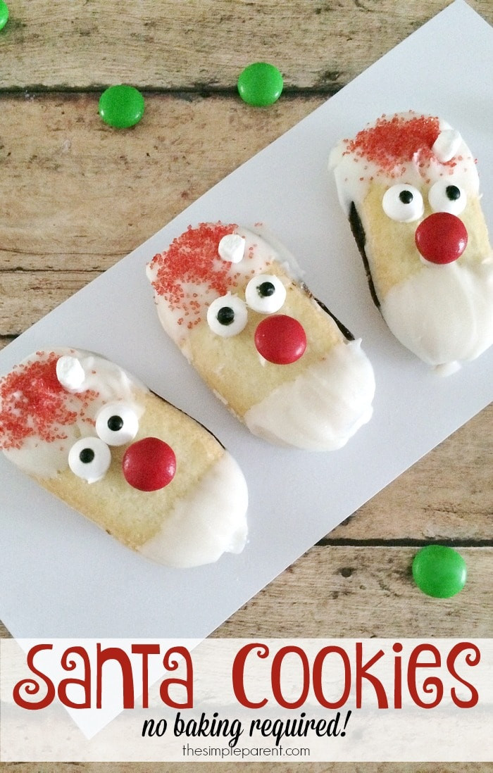 Easy Christmas Cookies For Exchange
 With No Bake Santa Cookies Even the Youngest Can Make