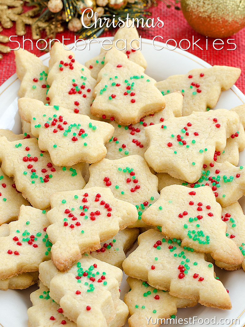 Easy Christmas Cookies Recipe
 Christmas Shortbread Cookies Recipe from Yummiest Food