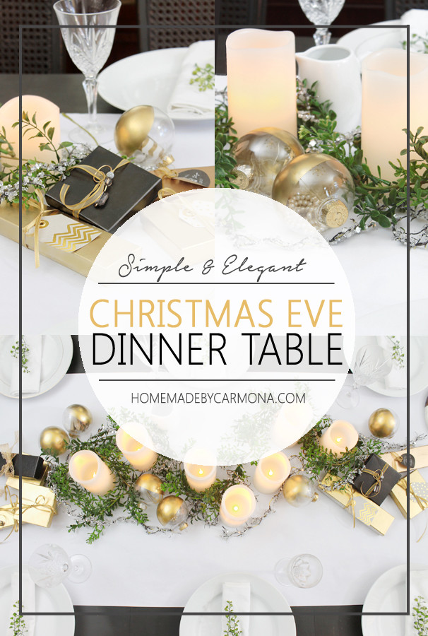 Easy Christmas Eve Dinners
 Christmas Eve Dinner Table Home Made By Carmona