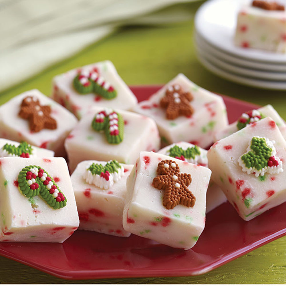 Easy Christmas Fudge Recipe
 Christmas Confetti Fudge Squares