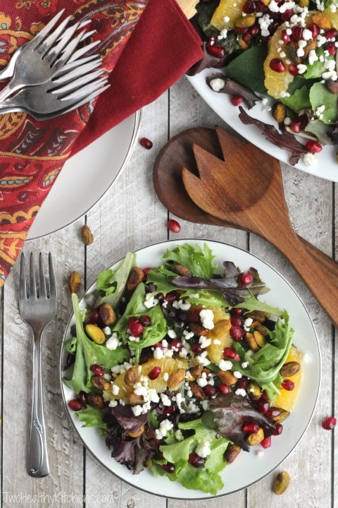 Easy Christmas Salads
 Christmas Salad with Citrus Champagne Vinaigrette Two