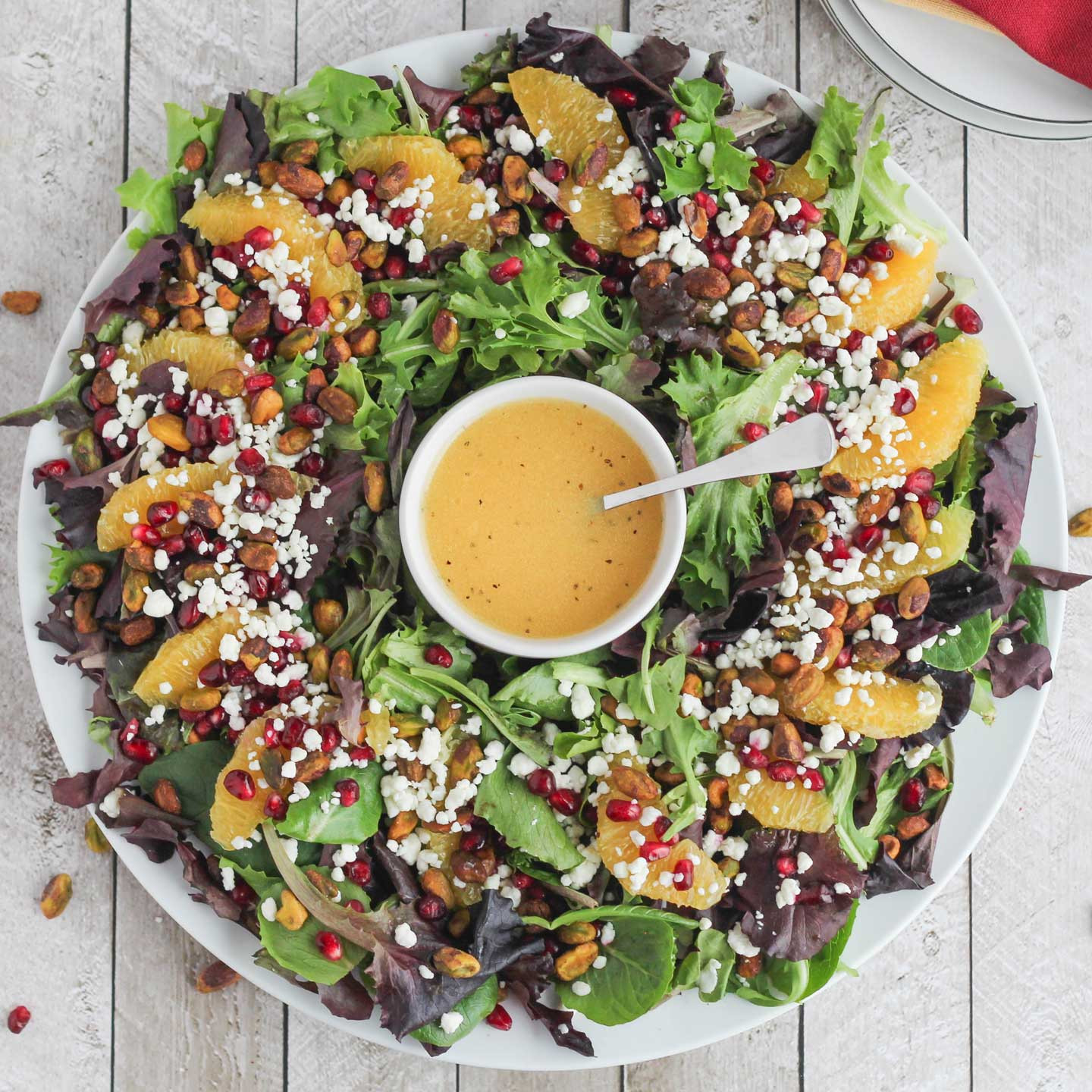 Easy Christmas Salads
 Christmas Salad with Citrus Champagne Vinaigrette Two