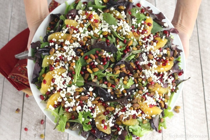 Easy Christmas Salads
 Christmas Salad with Citrus Champagne Vinaigrette Two