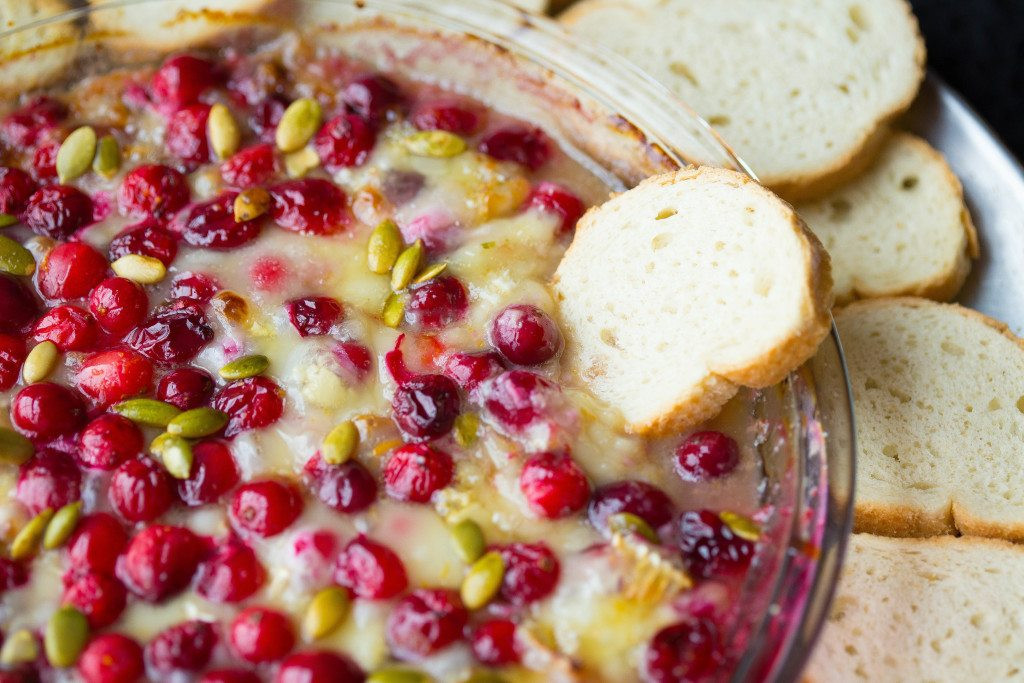 Easy Holiday Appetizers Christmas
 Cranberry Orange Baked Brie Dip