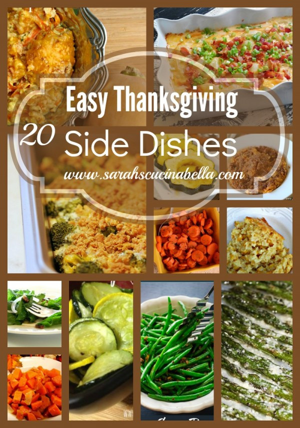 Easy Side Dishes For Thanksgiving Dinner
 More than 20 Easy Thanksgiving Side Dishes
