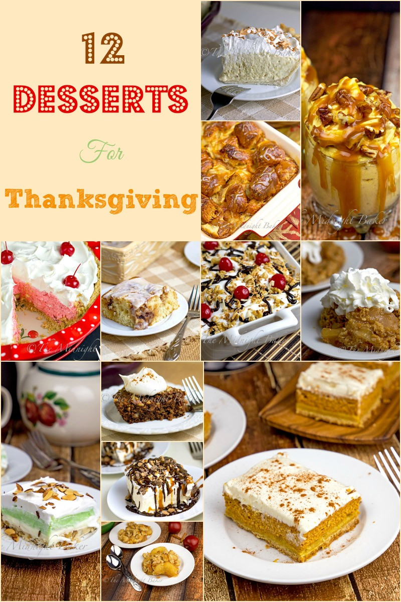 Easy Thanksgiving Desserts Pinterest
 12 Great Thanksgiving Desserts The Midnight Baker
