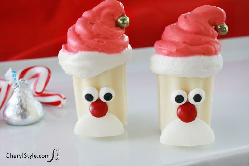 Easy To Make Christmas Desserts
 No Bake Mini Santa Desserts Recipe