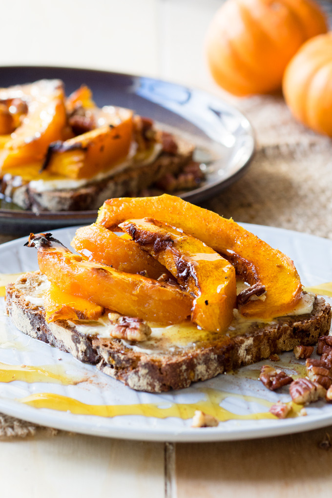 Fall Breakfast Recipe
 Roasted Pumpkin on Toast a delicious autumn breakfast