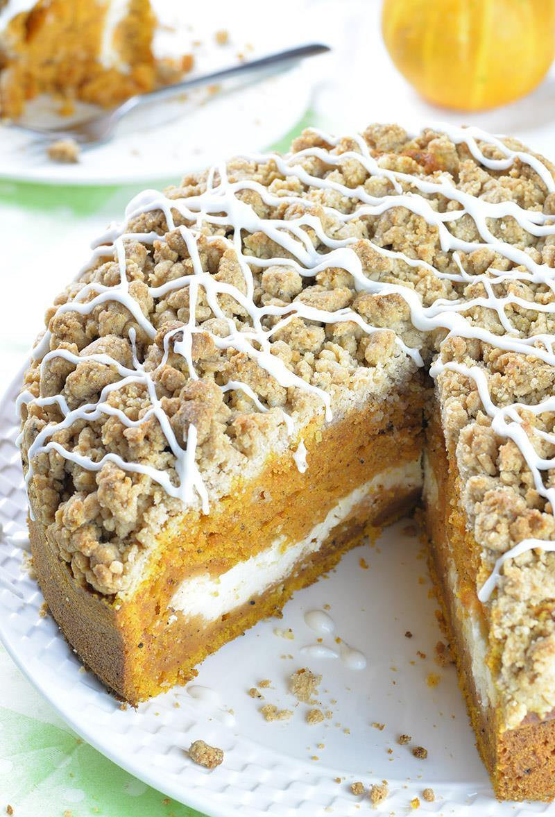 Fall Cake Recipes
 Pumpkin Coffee Cake