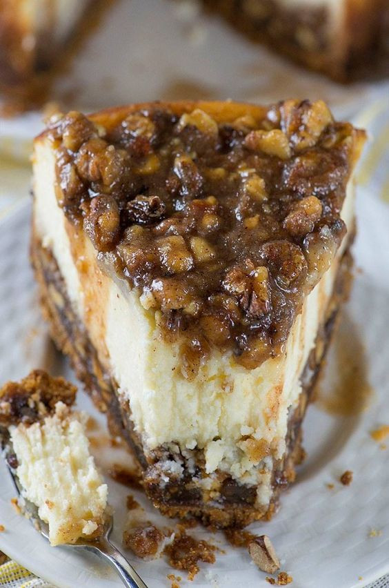 Fall Cake Recipes
 Pecan Pie Cheesecake ese are the BEST Fall Dessert