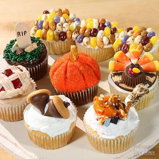 Fall Cupcakes Ideas
 Halloween Cake Decorating Ideas from Better Homes