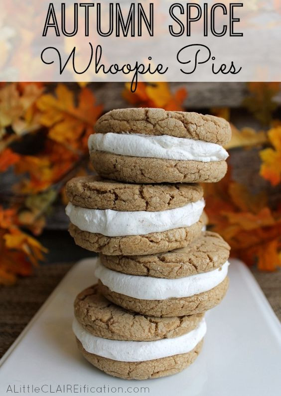 Fall Desserts Pinterest
 Autumn Spice Whoopie Pies Recipe Pinterest