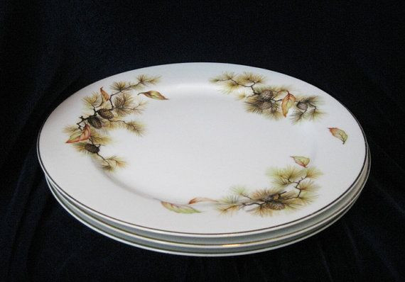 Fall Dinner Plates
 Fuji China Made In Japan "Autumn" Dinner Plates 3