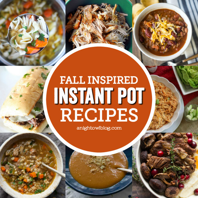 Fall Instant Pot Recipes
 15 Fall Inspired Instant Pot Recipes