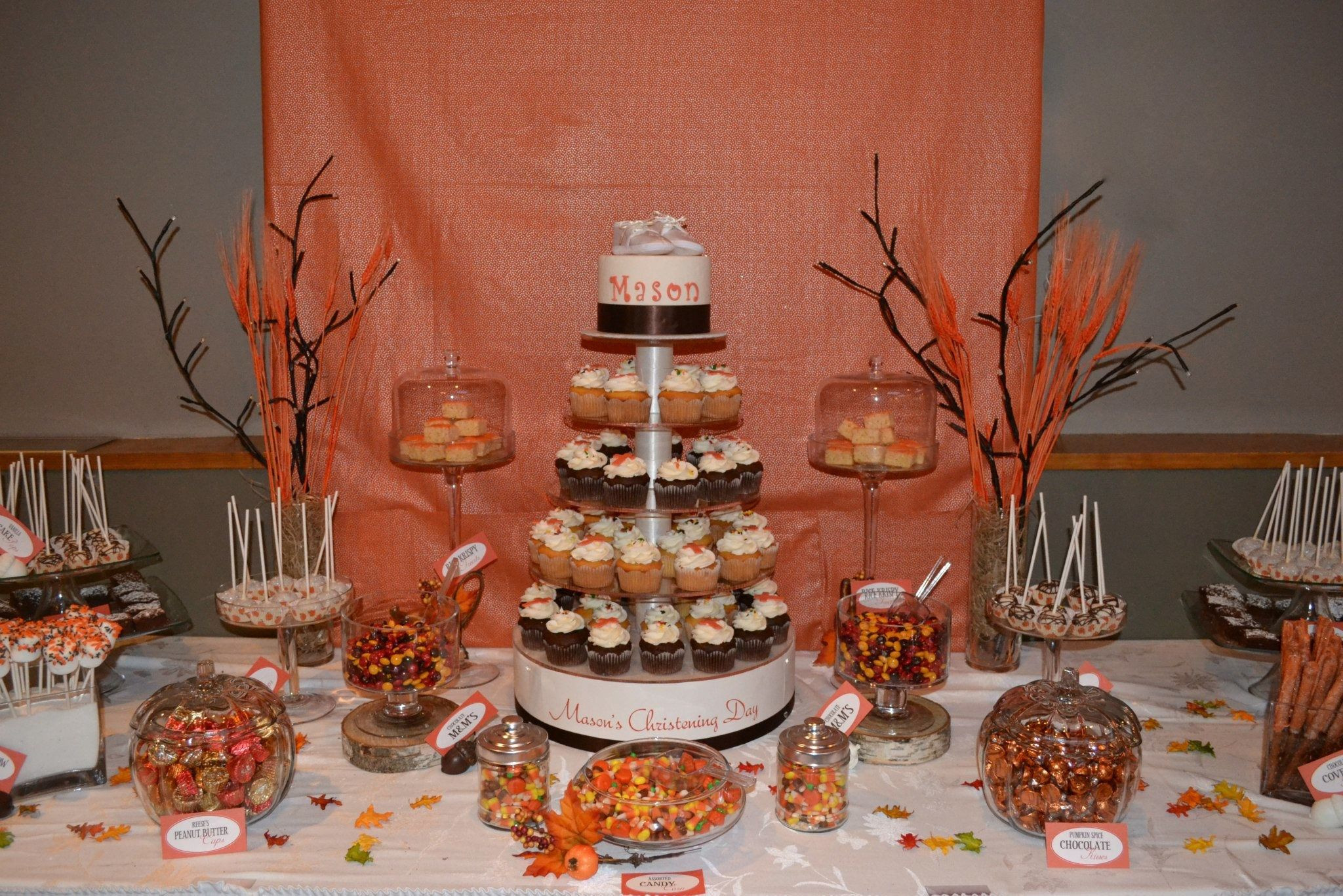 Fall Party Desserts
 Fall theme Dessert table party