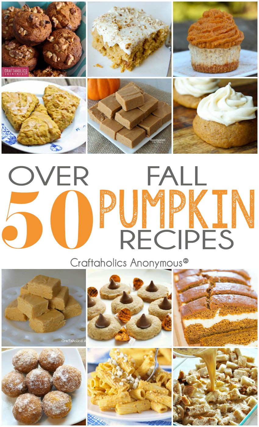 Fall Pumpkin Recipes
 Craftaholics Anonymous