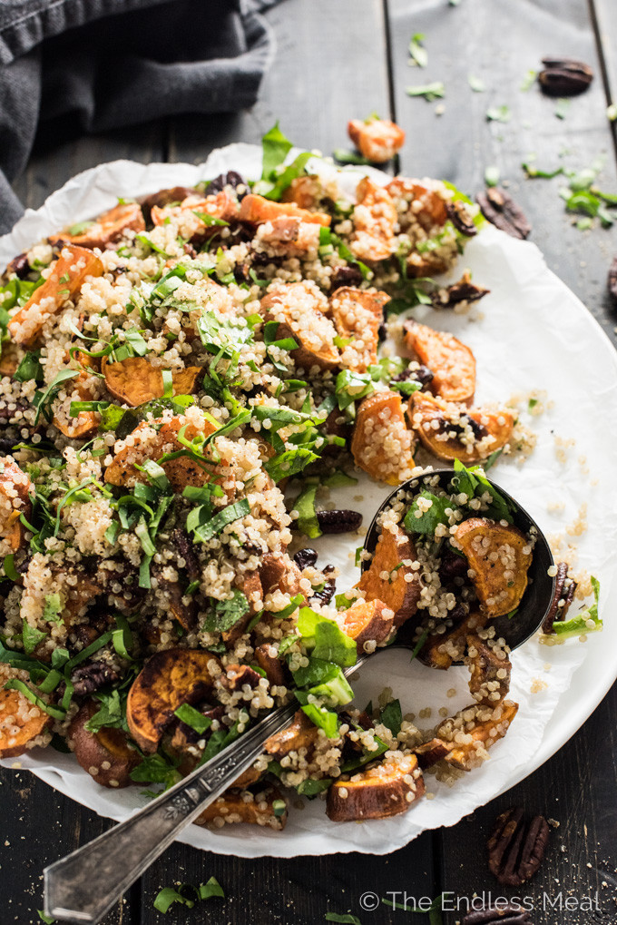 Fall Quinoa Recipes
 Autumn Quinoa Salad with Maple Dijon Dressing