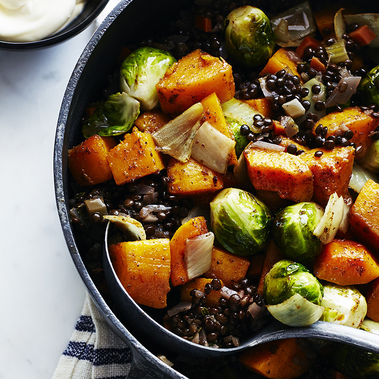 Fall Roasted Vegetables
 Roasted Fall Ve ables with Lentils and Spices Recipe
