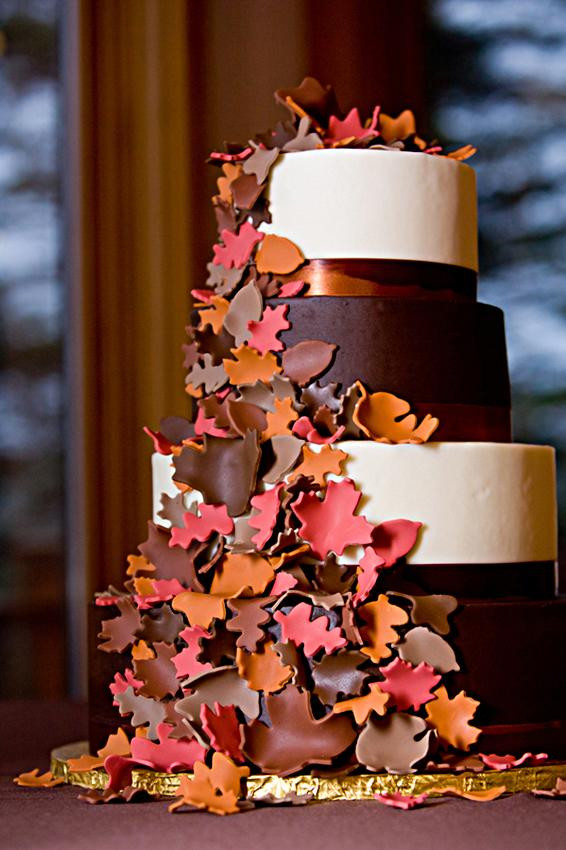 Fall Themed Wedding Cakes
 Gallery of Fall Wedding Cakes [Slideshow]