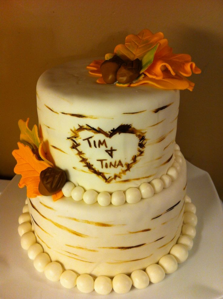 Fall Themed Wedding Cakes
 Country fall themed wedding cake