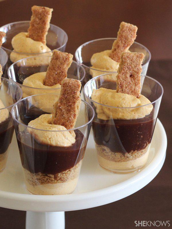 Fancy Thanksgiving Desserts
 Mini pumpkin and chocolate trifle recipe