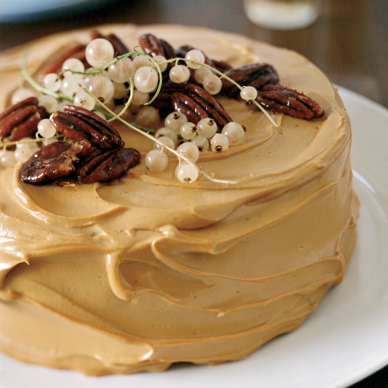 Fancy Thanksgiving Desserts
 Pumpkin Cake with Caramel Cream Cheese Frosting Recipe