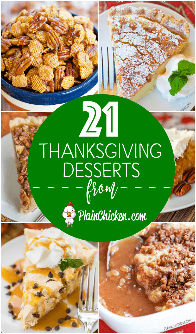 Favorite Thanksgiving Desserts
 21 of the BEST Thanksgiving Desserts