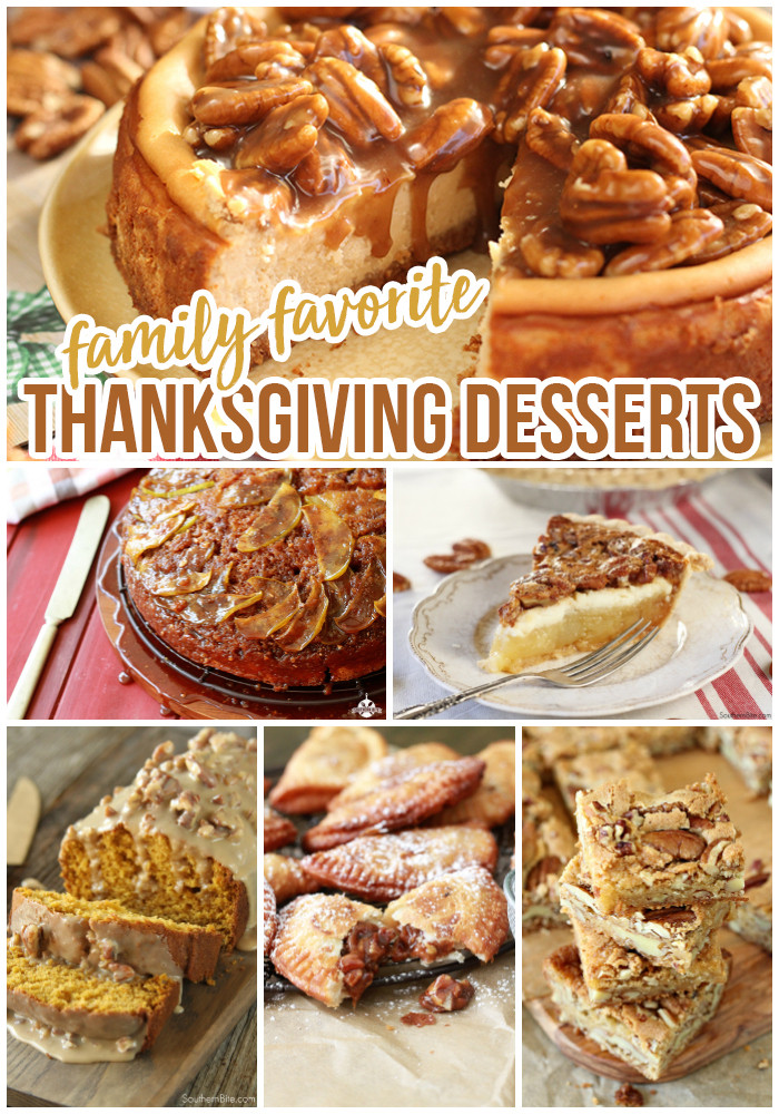 Favorite Thanksgiving Desserts
 Family Favorite Thanksgiving Desserts Southern Bite