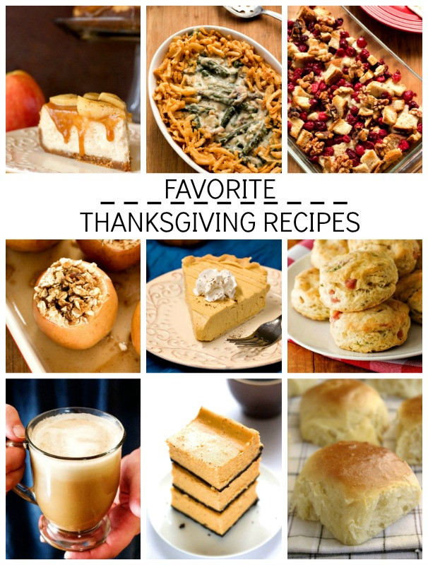 Favorite Thanksgiving Desserts
 Favorite Thanksgiving Recipes Round Up Crunchy Creamy Sweet