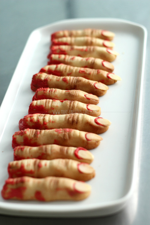 Finger Halloween Cookies
 Zombie Finger Cookies