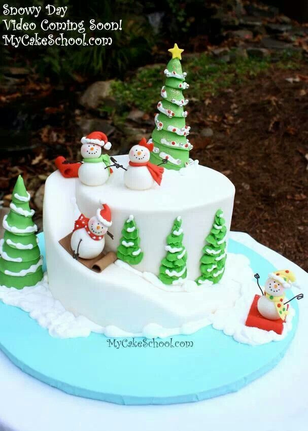 Fondant Christmas Cakes
 Best 25 Fondant christmas cake ideas on Pinterest