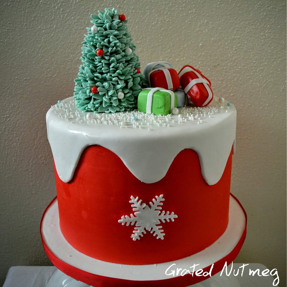 Fondant Christmas Cakes
 How to Make Fondant Overlays on Cakes – Grated Nutmeg