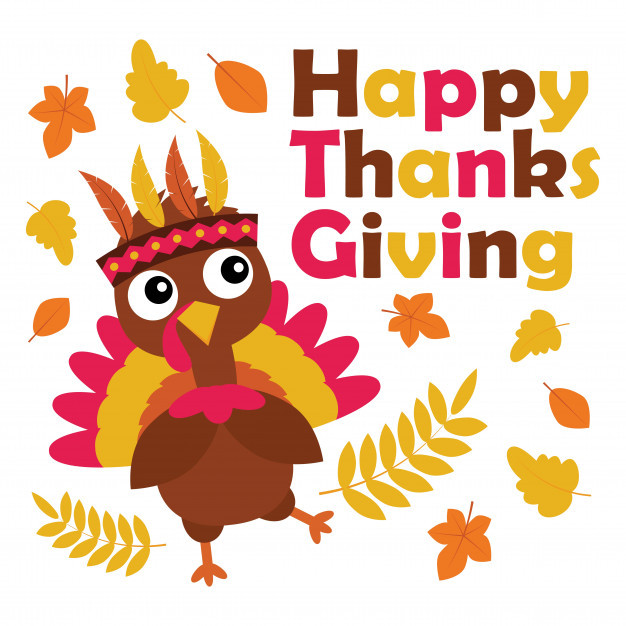 Free Turkey For Thanksgiving 2019
 A ilustração do vetor de desenhos animados peru bonito