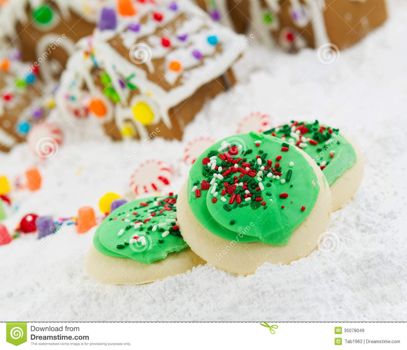 Frosted Christmas Cookies
 Frosted Holiday Cookies For The Season Joy Royalty Free