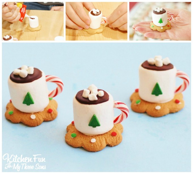 Fun Christmas Cookies Recipe
 Christmas Treats Hot Cocoa Marshmallow Cookie Cups