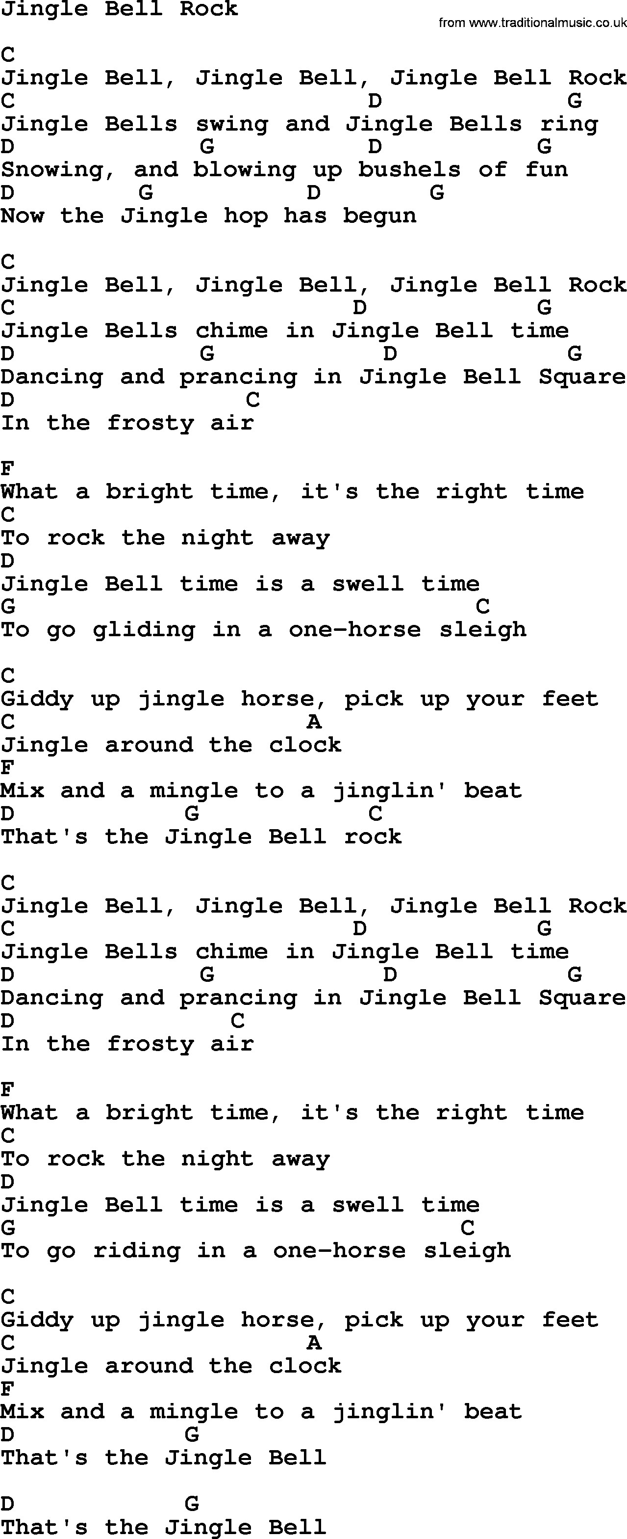 George Strait Christmas Cookies Lyrics
 George Strait song Jingle Bell Rock lyrics and chords