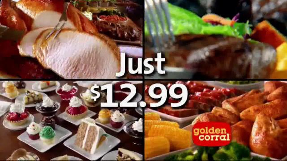 Golden Corral Thanksgiving Dinner To Go
 Golden Corral Thanksgiving Day Buffet TV mercial New