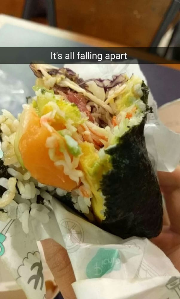 Good Burritos Don'T Fall Apart
 SushiBurri Sushi Burrito Review