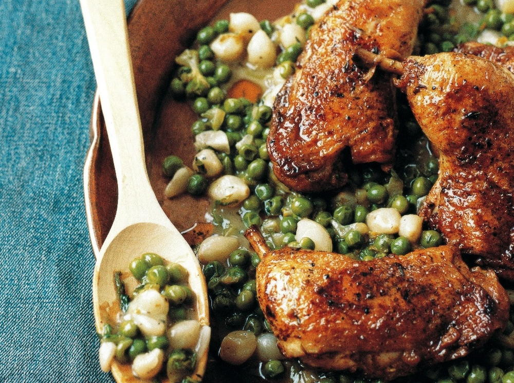 Gordon Ramsay Thanksgiving Side Dishes
 Chicken Legs with Braised Peas and ions
