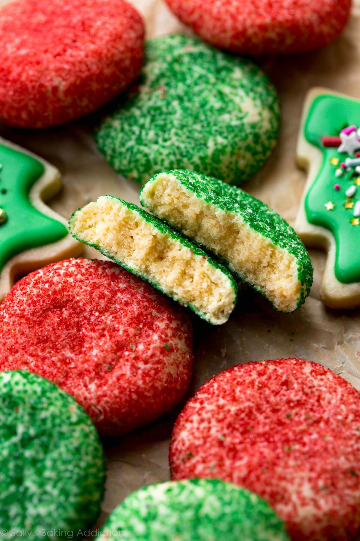Green Christmas Cookies
 Christmas Cookie Sparkles Sallys Baking Addiction