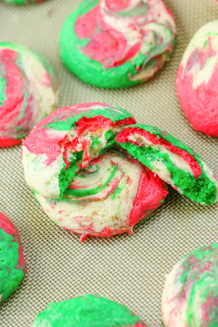 Green Christmas Cookies
 Christmas Cheesecake Cookies