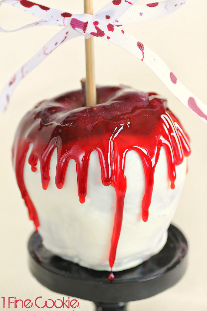 Halloween Apple Recipes
 Bloody Candy Apples Halloween or True Blood Recipe 1