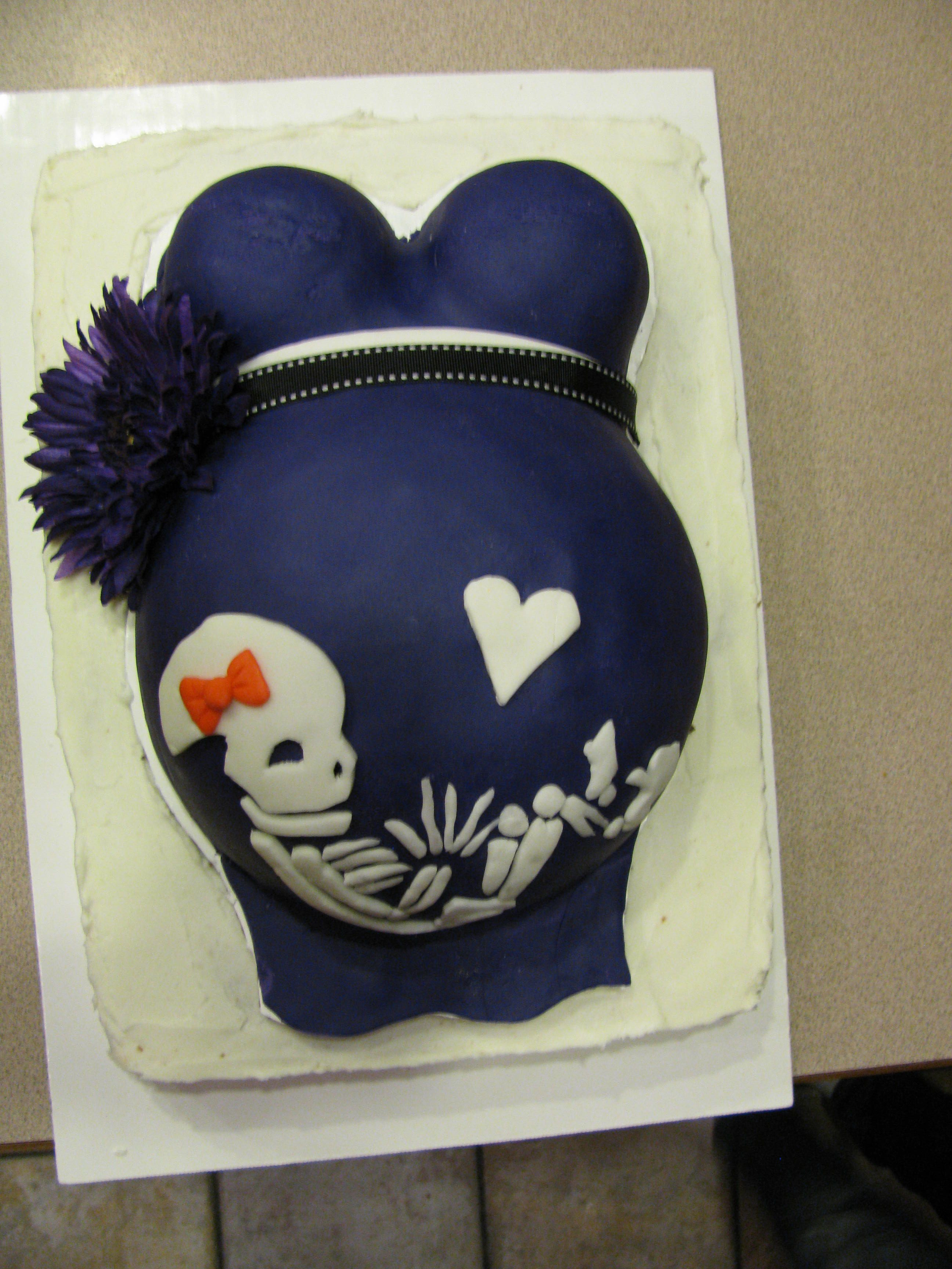 Halloween Baby Shower Cakes
 Belly Cake Halloween Baby shower cakes