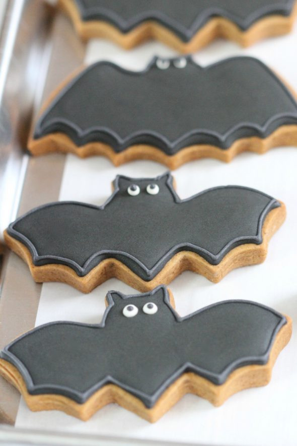 Halloween Bat Cookies
 Can you use anything besides egg whites or meringue powder
