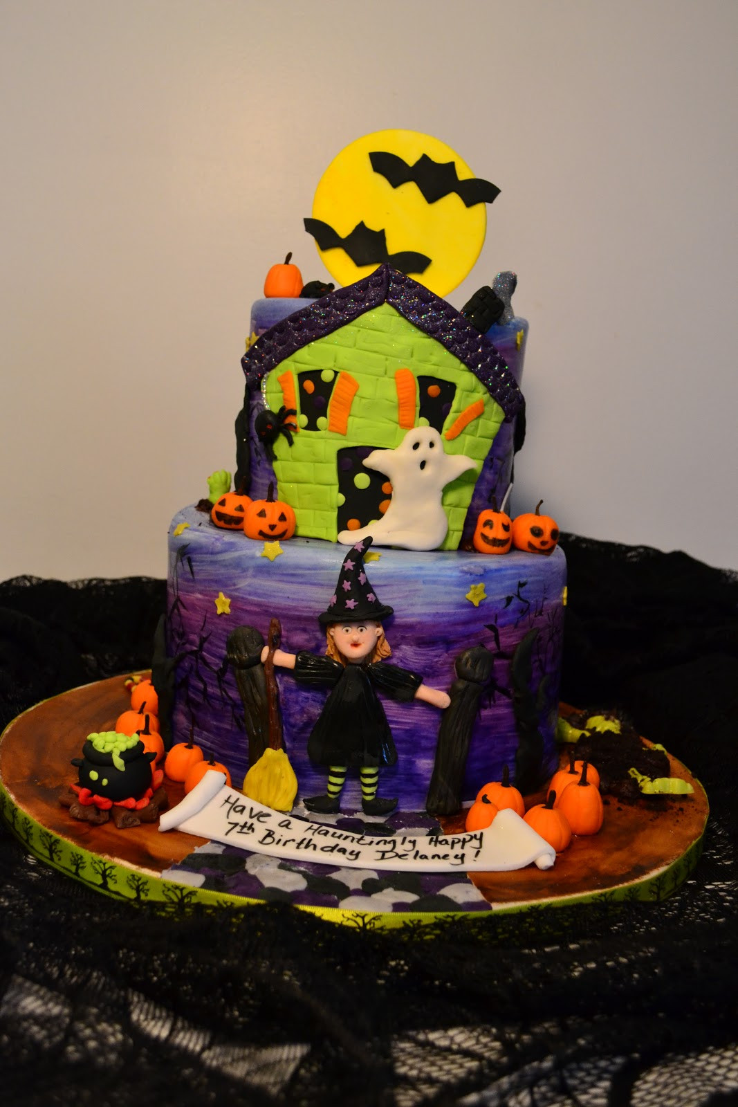 Halloween Birthday Cake
 Oh just put a cupcake in it Halloween birthday cake