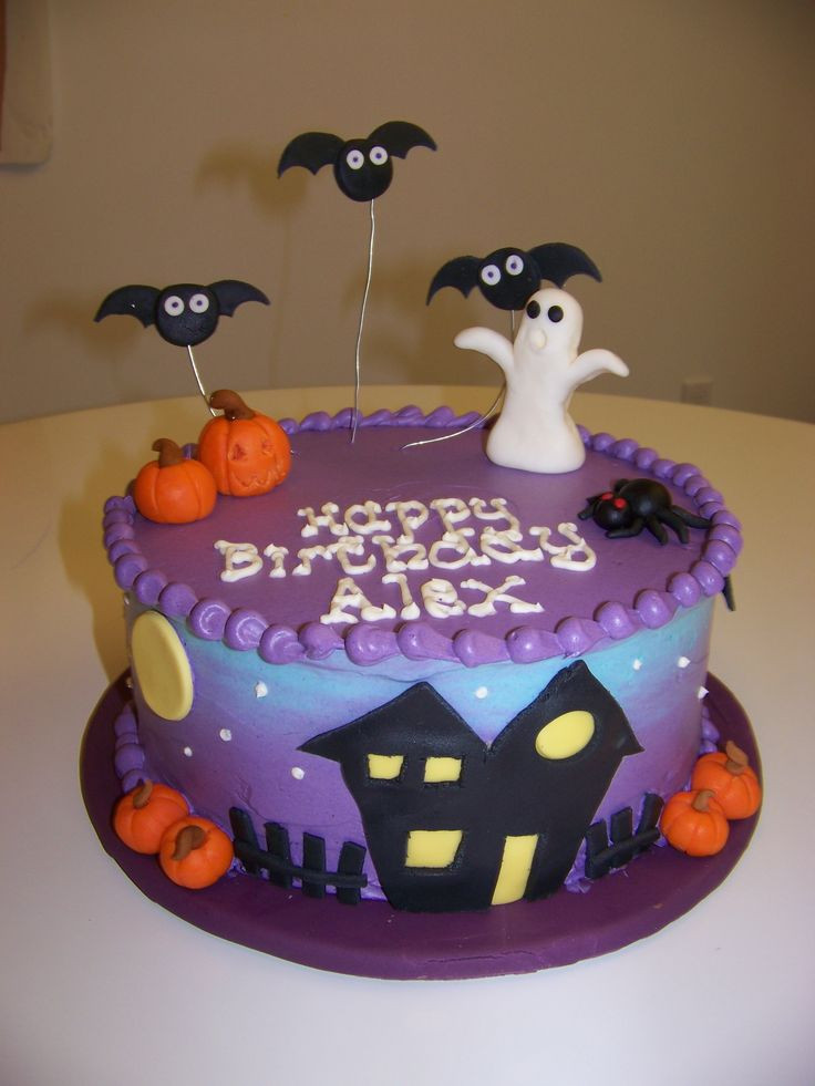Halloween Birthday Cakes Pictures
 Best 25 Halloween cake decorations ideas on Pinterest
