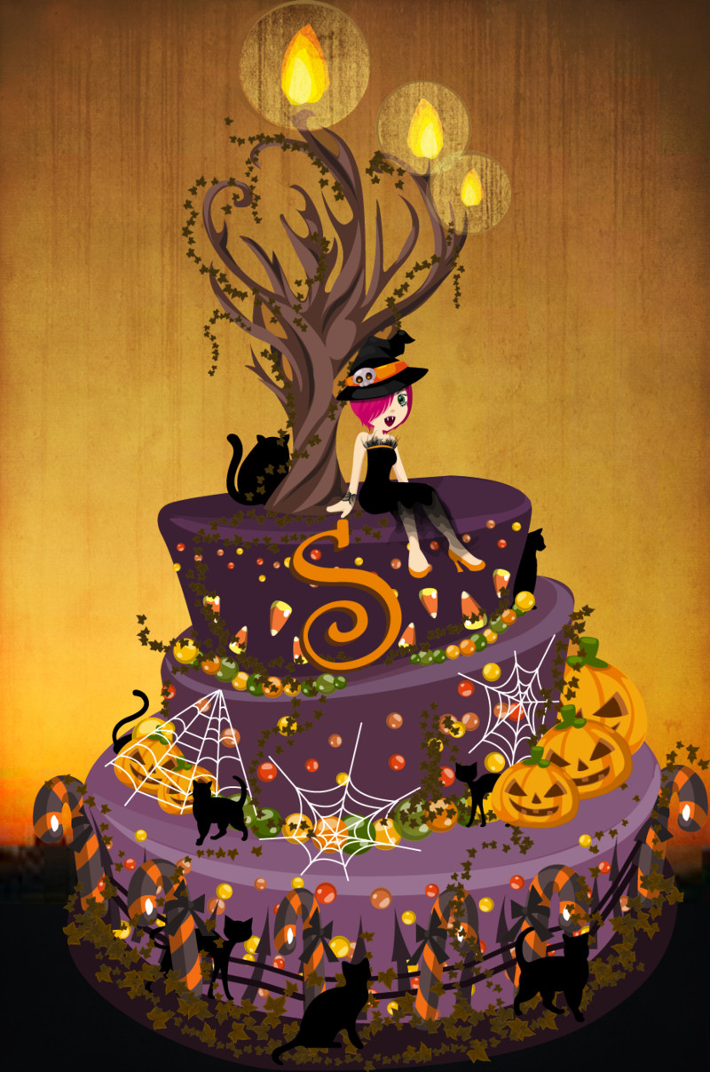Halloween Birthday Cakes
 Halloween Birthday Cake by luvlemontea on DeviantArt