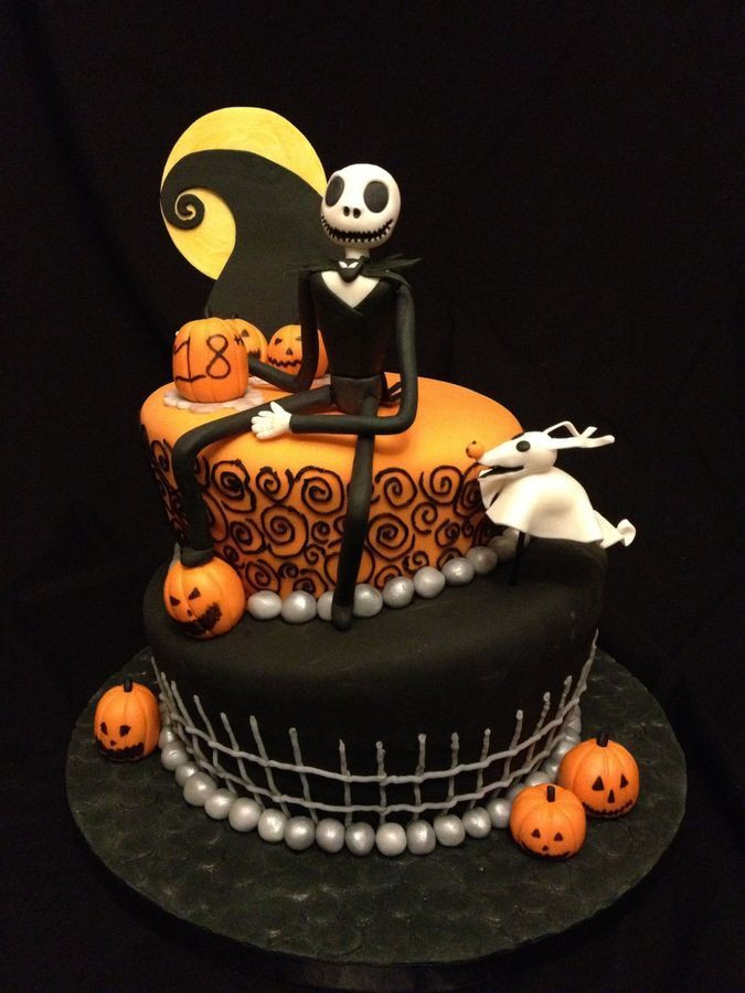 Halloween Birthday Cupcakes
 Nightmare Before Christmas themed cake We could do this