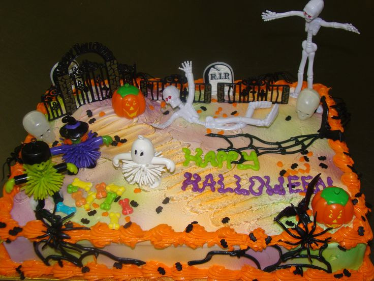 Halloween Birthday Sheet Cakes
 36 best Halloween Themed Cakes Cupcakes and Cookies