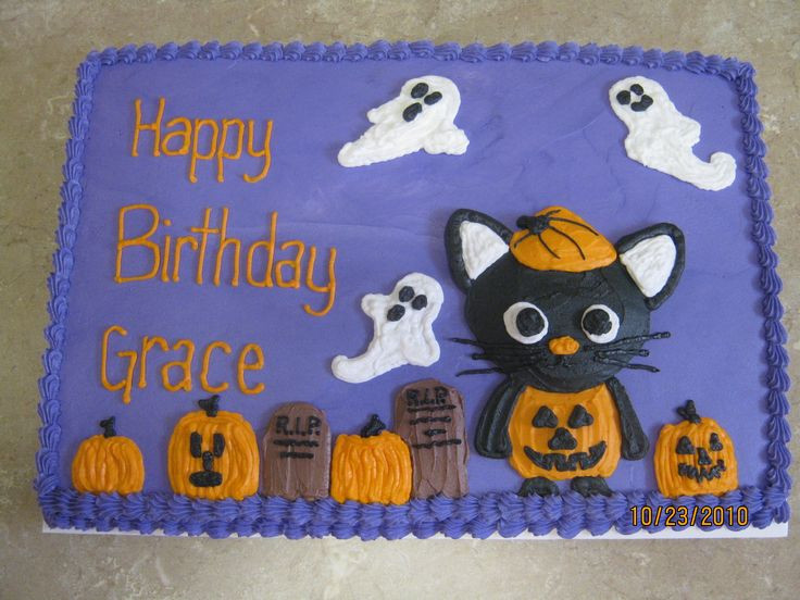 Halloween Birthday Sheet Cakes
 1000 ideas about Birthday Sheet Cakes on Pinterest